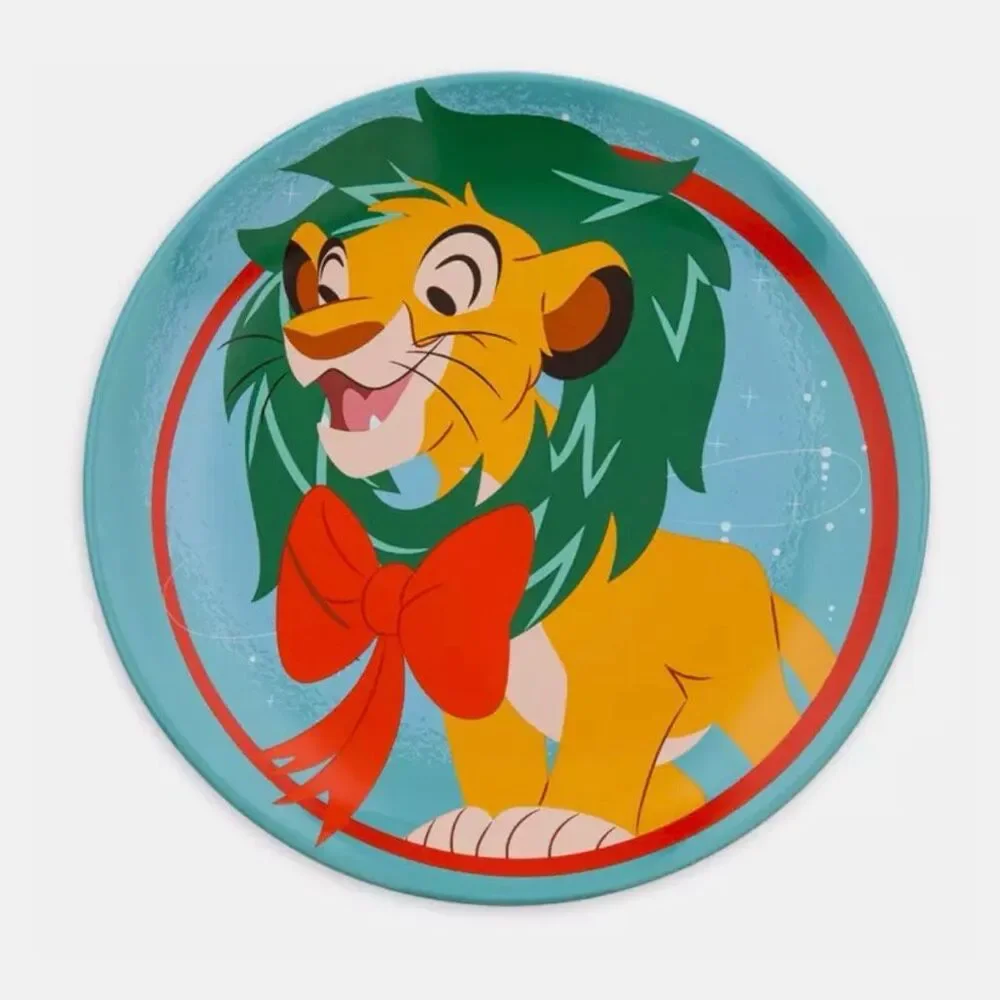 Mickey Mouse & Friends Holiday Plate 4-pc Set 2023 NEW Minnie Simba Dumbo Disney